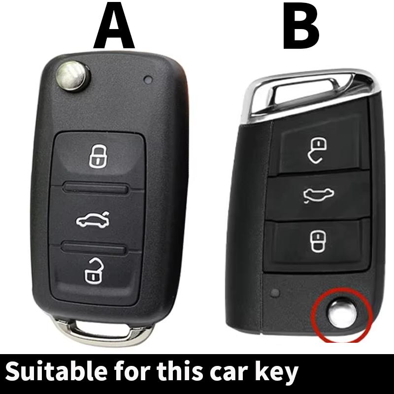 Zinc Alloy Car Key Case Cover for VW Volkswagen Polo Tiguan Passat B5 B6 B7 Golf 4 5 6 MK6 Jetta Lavida for Skoda Octavia