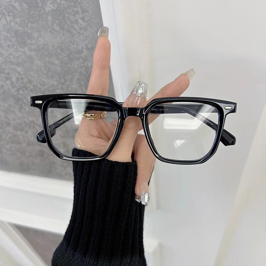 Designer Retro Square Eyeglasses Frame Clear Lens Vintage Glasses Unisex Outdoor Transparent Lens Gafas Fashion Men Women