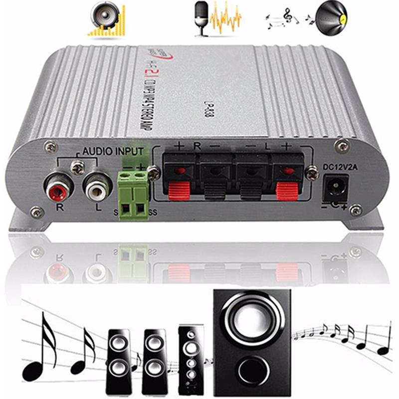 HiFi CD MP3 Radio Car Home Audio Stereo Bass Lautsprecher Booster Verstärker