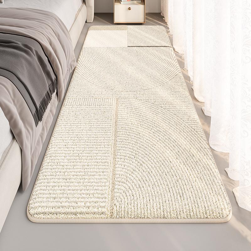 Plush Soft Machine-Washable Non-Slip Bedroom Mat, 10mm Thick Modern Minimalist Design for Living Room, Study & Laundry Room Decor