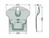 KRONE GRANIT 139665.0 AM,AMF Disc Mower Slider