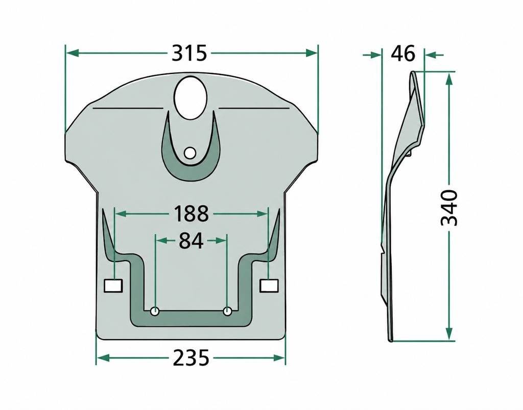 KRONE GRANIT 139665.0 AM,AMF Disc Mower Slider