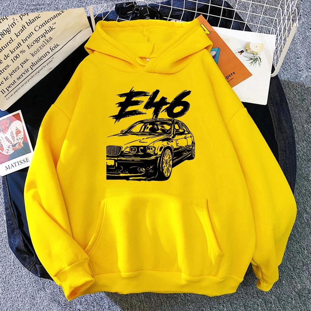 Sudadera con capucha para mujer, estilo E46, para primavera y otoño, ropa estética, sudadera con capucha estampada