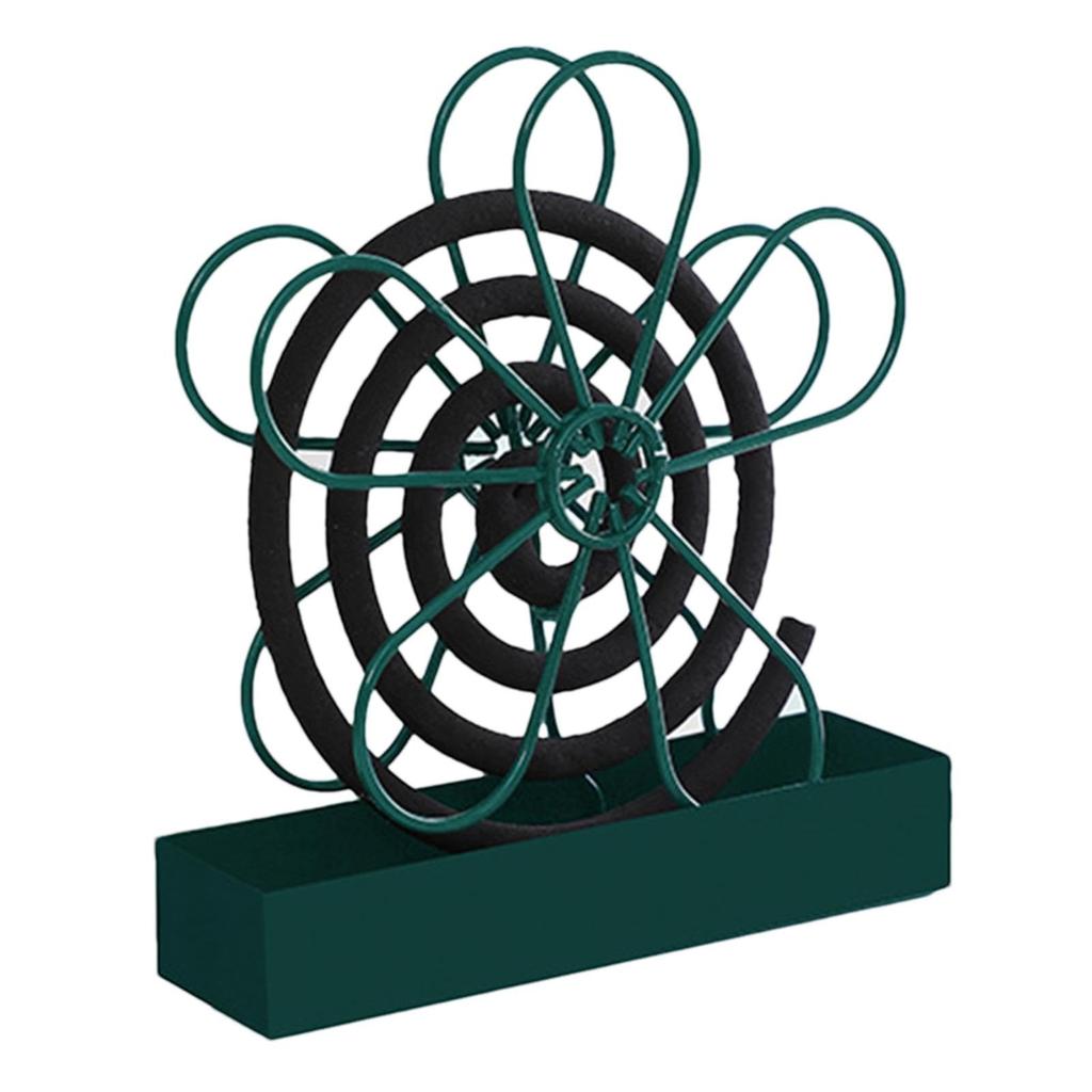 With Tray Mosquito Coil Holder Iron Anti-Mosquito Mosquito Incense Rack Ornaments Flower shape Mosquito Repellent