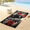 Name Custom TH Band Print Beach Towel, Large Soft Quick Dry Towel for Beach Camping Swimming