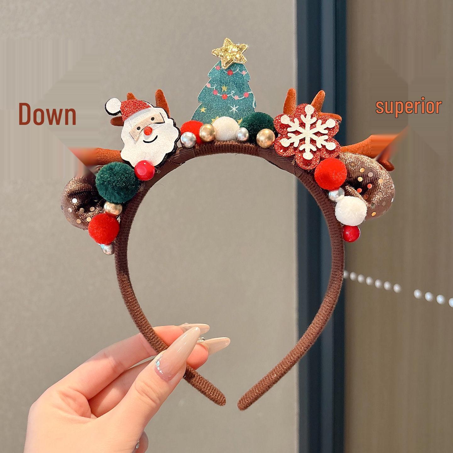 

2025 Mori Style Antler Headband: Christmas Hair Clip and Costume Accessory