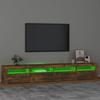 VidaXL Meuble TV avec Lumières LED Centre de Divertissement Rangement Meuble Média Meuble de Salon Salle de Séjour Maison 3152727