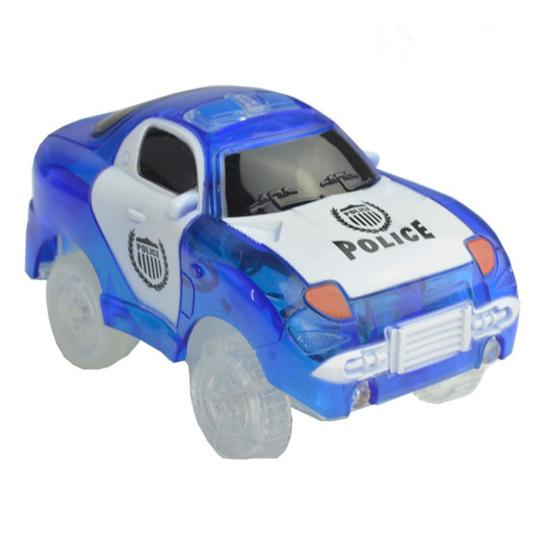 Twisted Bend A Path Toy Track Accessory Motor-driven Light Up SUV's LED Cars Set