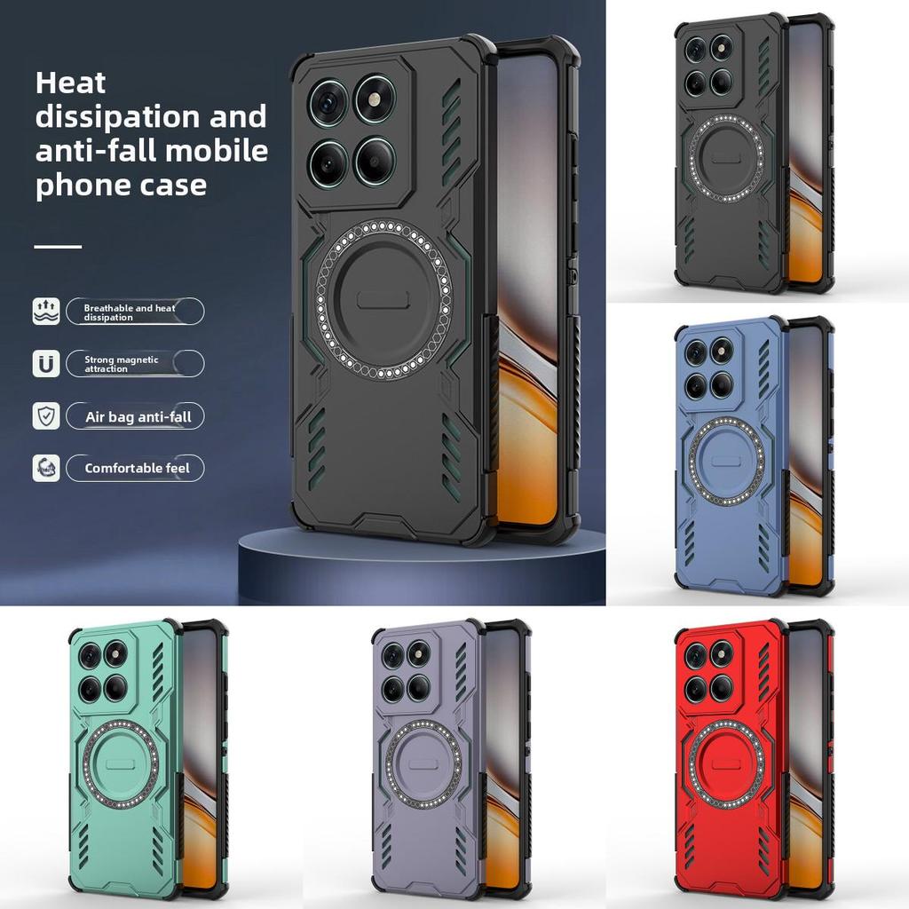 Magnetic Cooling Protective Phone Case With Shockproof And Anti Fingerprint For Mobiles