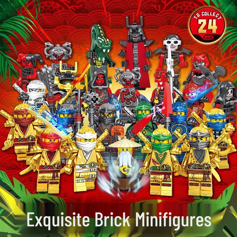 XL03 Compatible Building Blocks: 16 Figures Set - Creeper, Steve & Sword