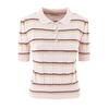 European Style Women's Striped Collared Knit Top - Spring 2026 Collection