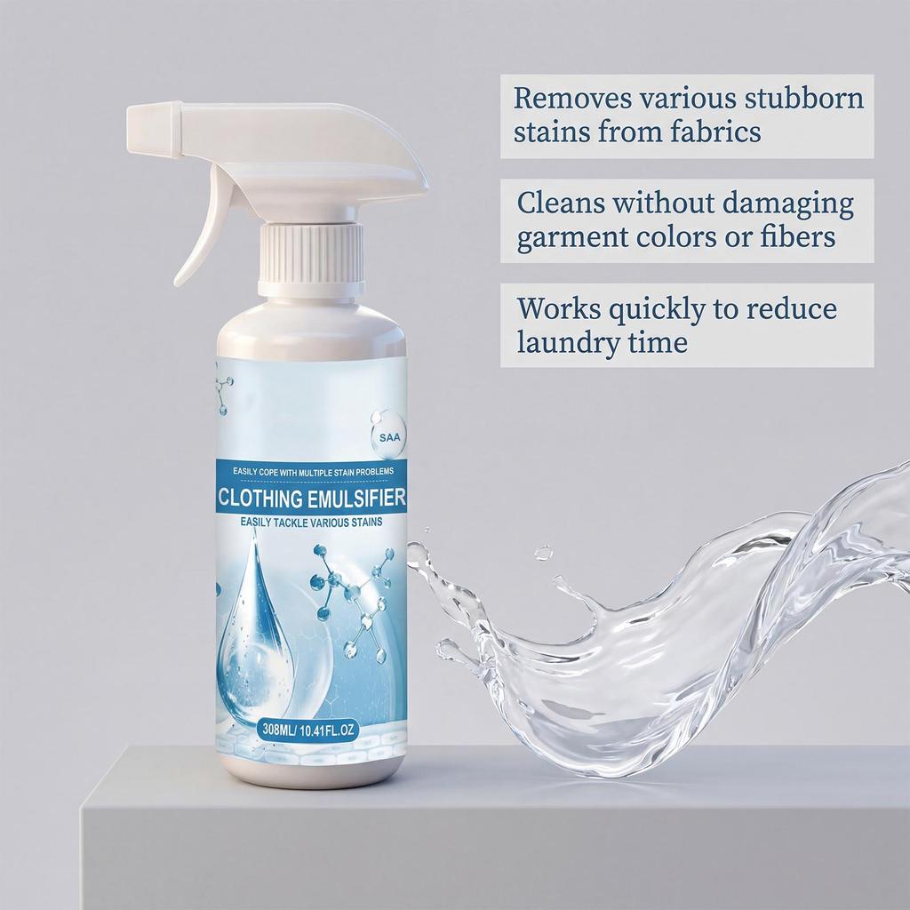 Fast-Acting Laundry Stain Remover - Gentle & Effective Spot Cleaner for Stubborn Stains - Convenient Fabric Care Solution