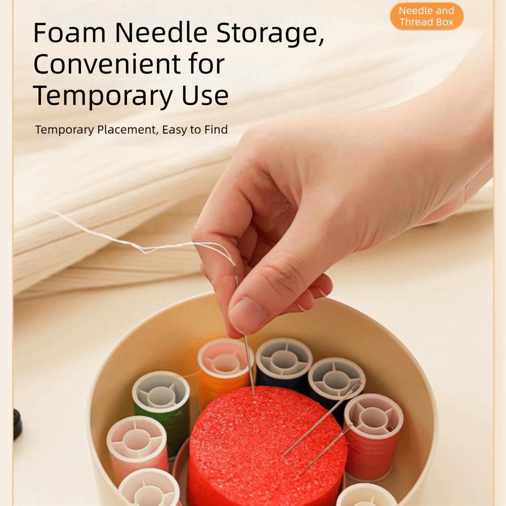 Portable Needle Thread Box Magnetic Hand Sewing Tool Kit  Emergency Repair