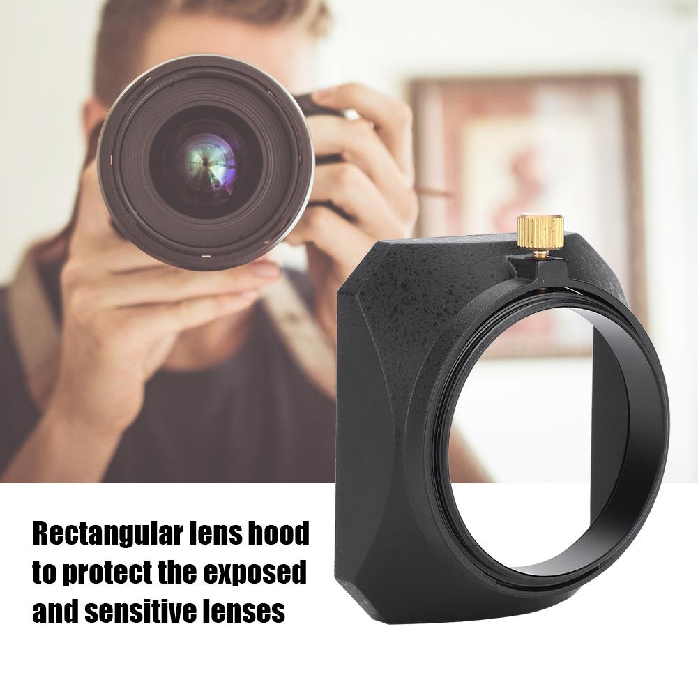 49mm Square Lens Hood Shade for DV Camcorder Digital Video Camera Lens Filter or Barrel Thread