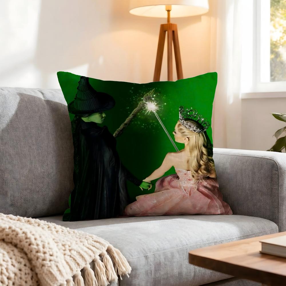 Movie Wicked Part One Cushion Cover Pcs Decorative Covers Soft Cushion Case for Sofa Couch Decor x x Pillowcases