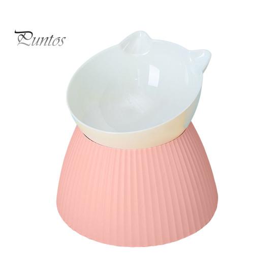 

Поднятая миска для домашних животных Наклонная поднятая миска для кошек Нескользящие миски для кошек с защитой от рвоты Кормушка для домашних животных в форме кошки для кошек и собак