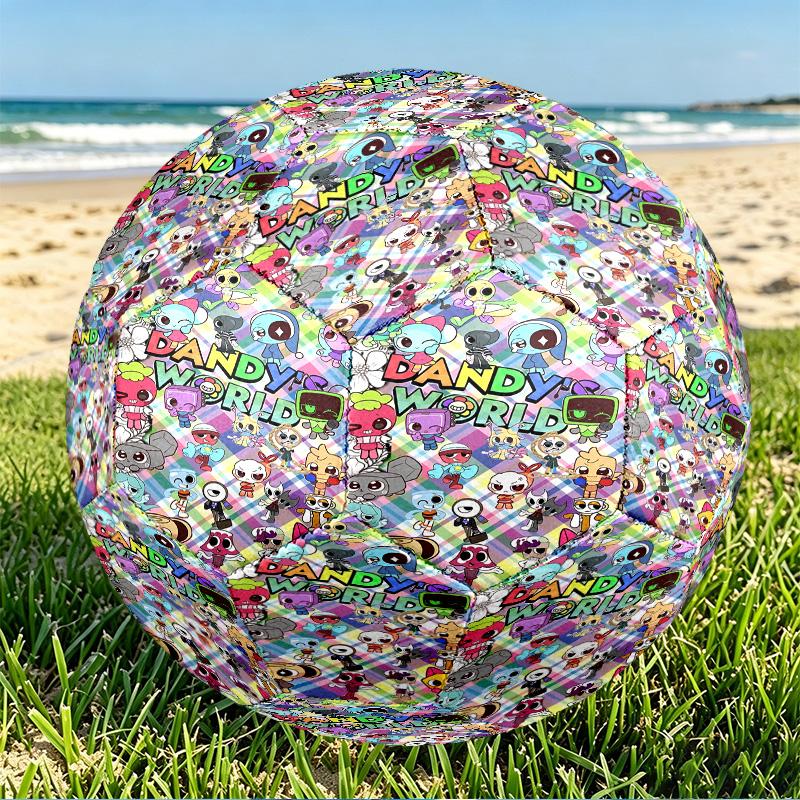 Dandy's World Print Size 5 Soccer Ball, PU Wear Resistant Football for Match Training and Daily Practice, Birthday Gift for Soccer Fans
