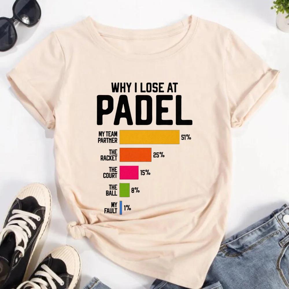 Padel Tee Women Unisexga Summer Harajuku Unisex T Shirt Girl Graphic Funny Japanese Clothing