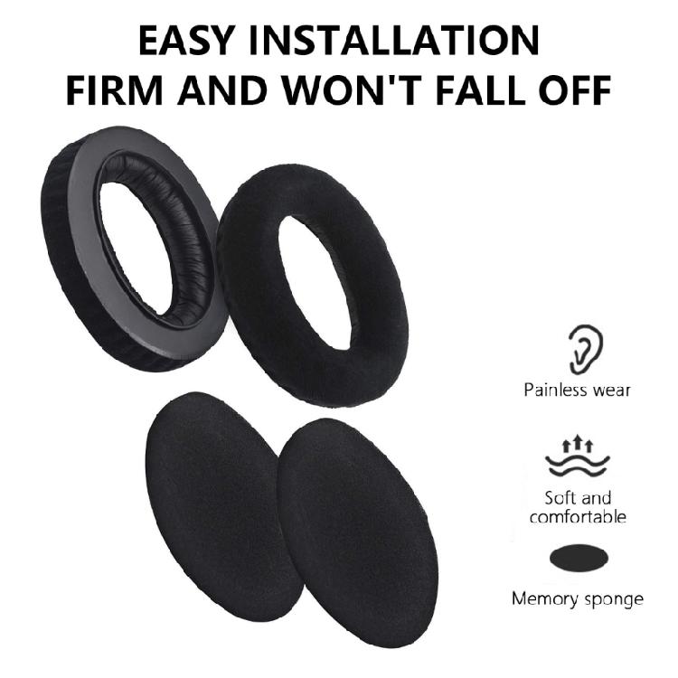 Comfortable Earpads Replacement Ear Pad with Sponge Cushion for HD580 HD600 HD650 Headphone Earmuffs Noise Isolating