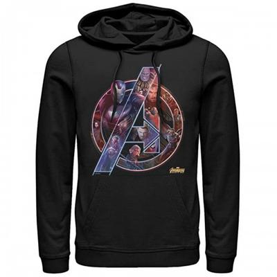 Avengers Infinity War Ανδρική/Γυναικεία Φούτερ με Κουκούλα και Λογότυπο από Βαμβάκι