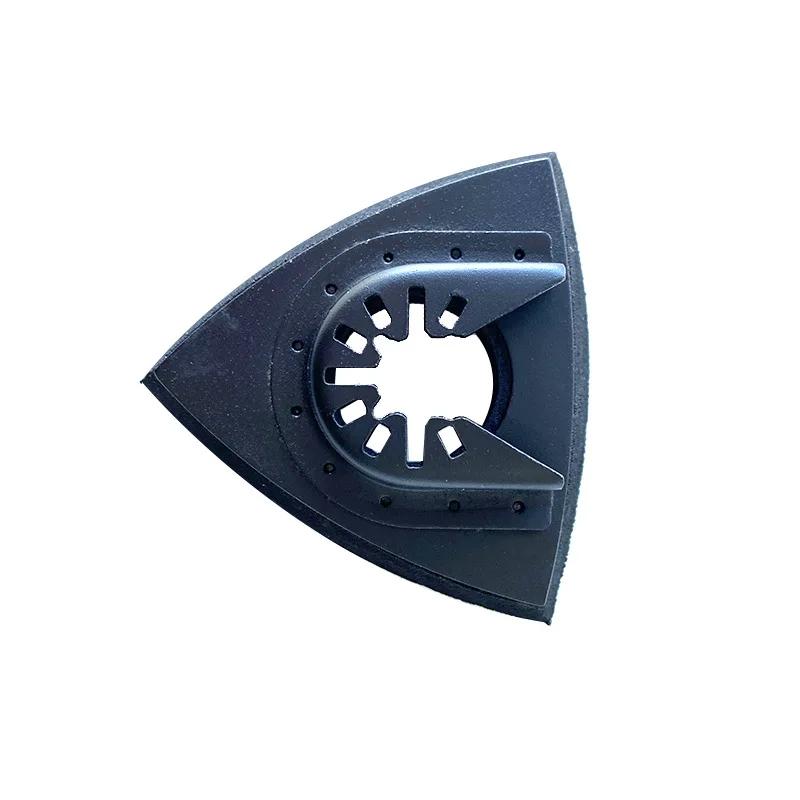 

Треугольная шлифовальная подошва 90 мм 6 отверстий быстросъемная универсальная треугольная пилка для шлифования древесины многофункциональный инструмент шлифовальная основа аксессуар