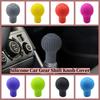 5 Speed Silicone Car Gear Shift Knob Cover Silicone Universal Round Manual Gear Shifter Knob Non-slip Cover Interior Parts