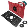 Woodworking Aluminum M8 Router Insert Plate,Carving Machine Lift Base,Router‑Table Lifting System for 65mm Motor