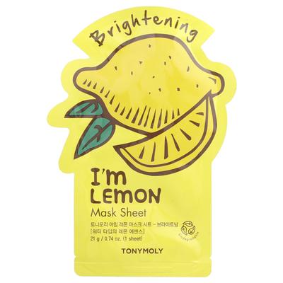 I'm Lemon, Brightening Beauty Mask Sheet, 1 Sheet, 21G(0.74Oz)