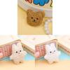 Cartoon Plush Bear Brooch Diy Accessory Fabric Embellishment For Kids And Teens