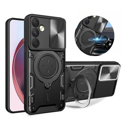 Für Samsung Galaxy A35 5G Hülle Armor Ringhalter Schiebe-Objektivschutz Handyhülle Für Samsung A35 A 35 GalaxyA35 SM-A356 Rückseite