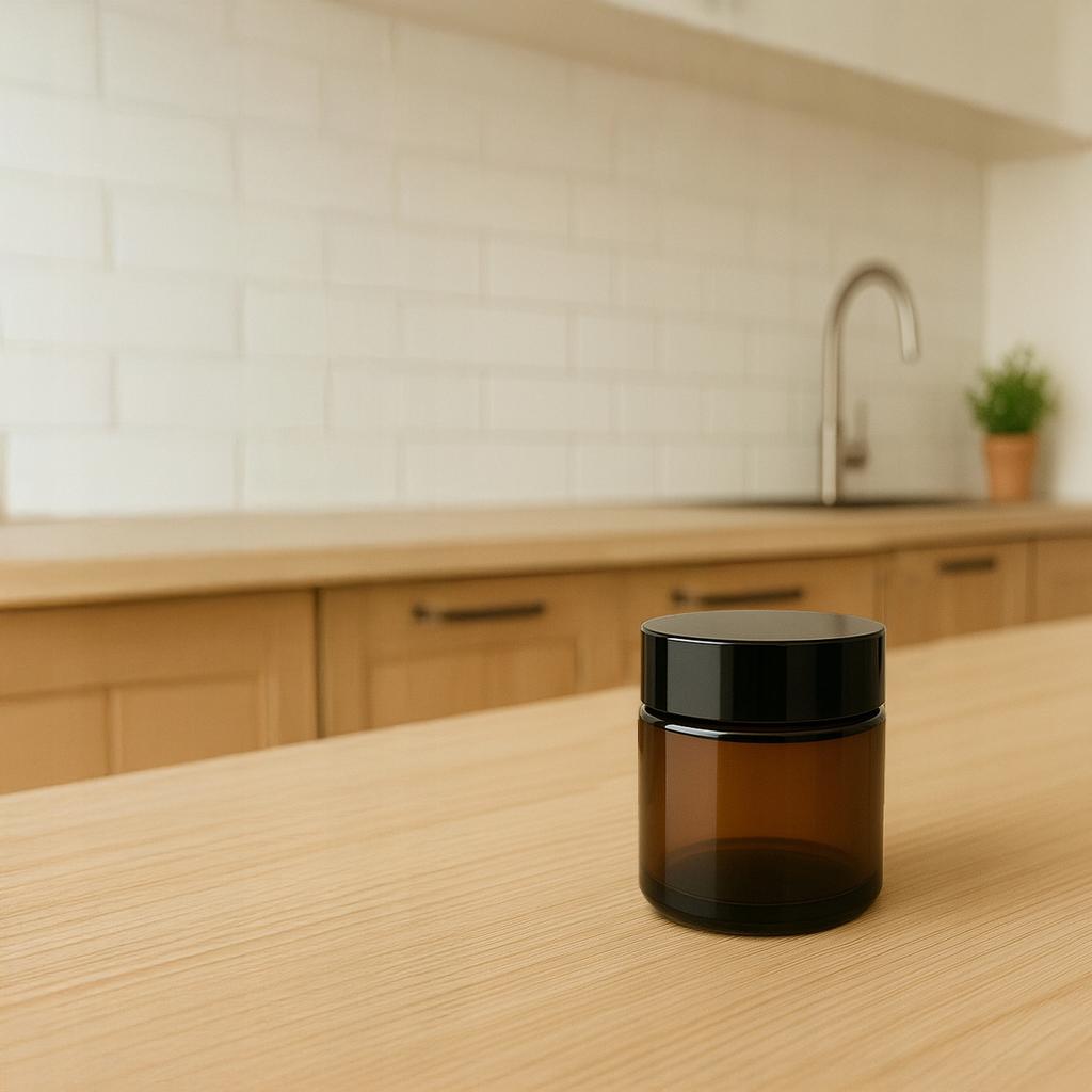20x Brown Glass Jars for Cream 10ml 10g Dark Glass Jars