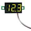 2 Wires Mini Digital Voltmeter LED Display 0.28 Inch DC Volt Meter DC 2.5V-40V Red/Blue/Yellow/Green Reverse Polarity Protection