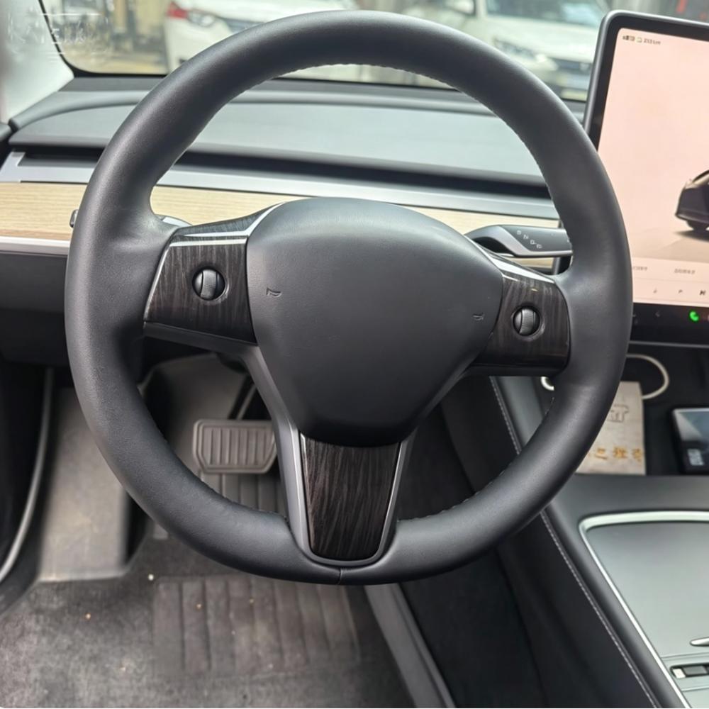 For Tesla Model 3 2016-2023 for Model Y 2019-2023 Car Steering Wheel Panel Decoration Cover Sticker trim Accessories