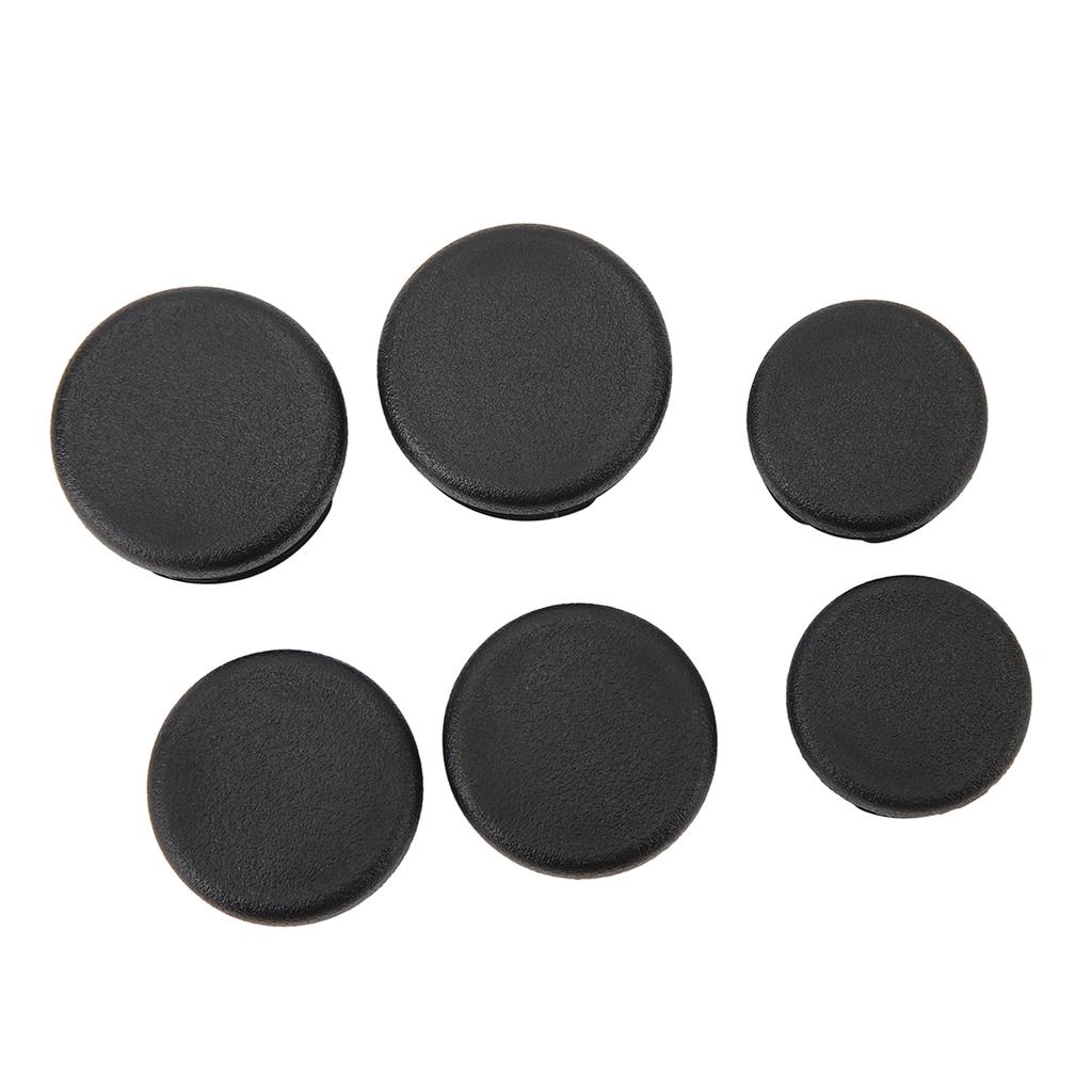6Pcs Frame Hole Cover Caps Black Dust Resistant Waterproof Rugged Reliable Motorcycle Frame Hole Plug for CB125R CB150R