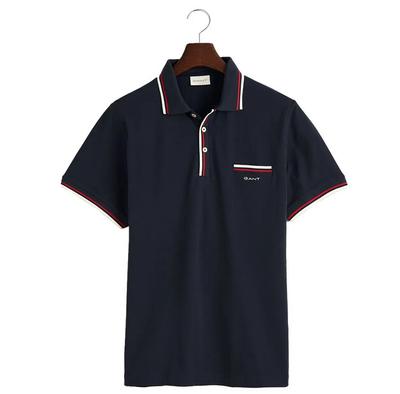 2-Col Tipping Pique Short Sleeve Polo