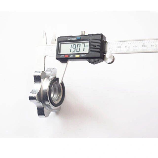 25MM Non-Slip Rubber Star Nut, Electroplated Dumbbell/Barbell Accessory