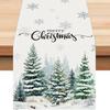 Christmas Table Runner with Santa and Tree Design