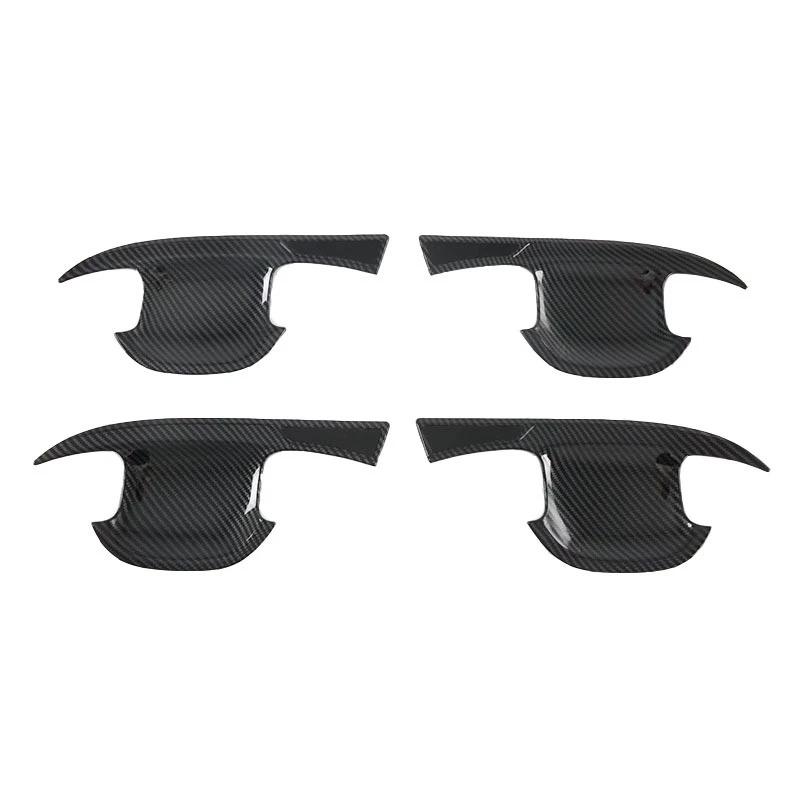 Car Door Handle Bowl Cover For Kia Sorento MQ4 -2026 Carbon Fiber Chrome Trim Sticker Styling Accessories