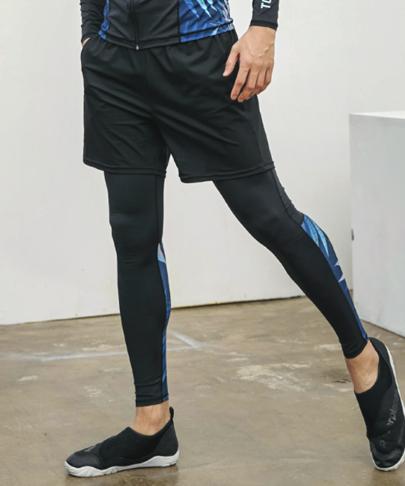 Tyubeuteuli Men'S Water Multi Leggings Pants A503 Black