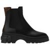 Louis Vuitton Squad Cow Leather Short Chelsea Boots Women's Black 1AICWP