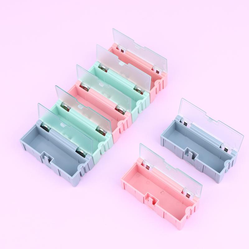 5Pcs For Smd Smt Electronic Box Electronic Components Small Screws Nuts Washers Container Mini Splicable Plastic Storage Boxes