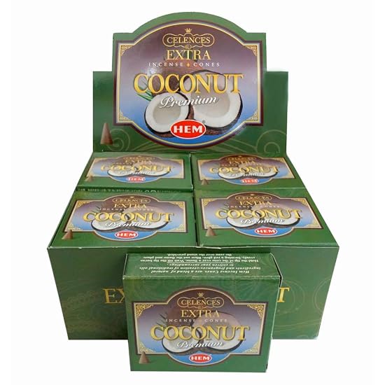 HEM Cone Incense Extra Coconut - Set of 12