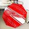 Detroit Red Wings Crest Umbrella Folding Umbrella, Automatic Umbrella 8-Frame for Travel, Camping Use Gift for Halloween Christmas