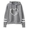 2026 Neuankunft Damen Kapuzenpullover Klassisches Herz Aufdruck Sweatshirt Urban Lässiger Mode Kapuzenmantel Damen Warmer Pullover