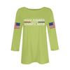 Women's Casual Fashionable Sexy Comfortable Neck Three-Quarter Sleeve Top