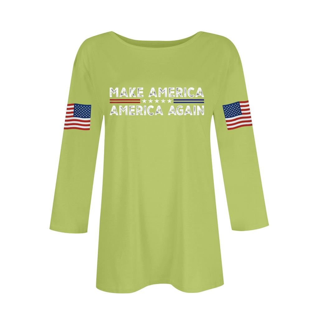Women's Casual Fashionable Sexy Comfortable Neck Three-Quarter Sleeve Top