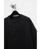 YOUTH Henley Neck H/S T-Shirt - Black