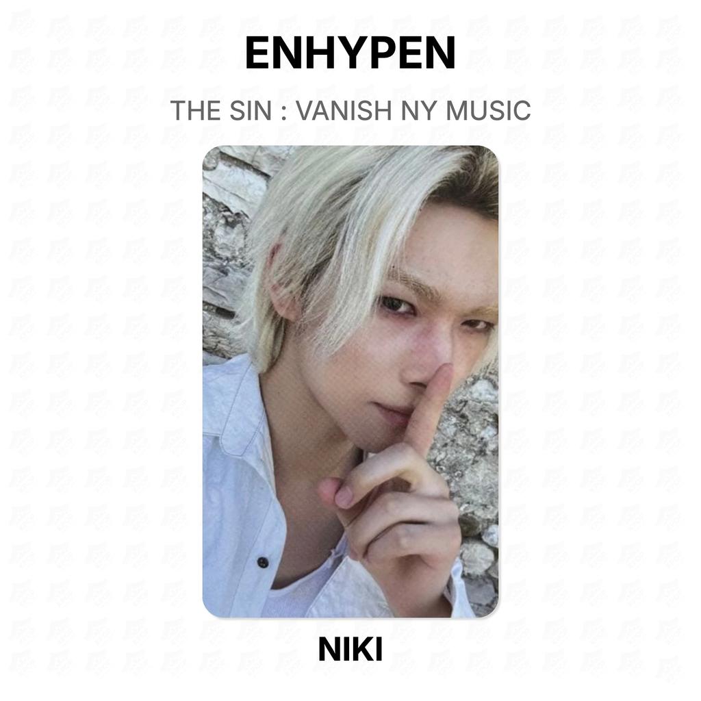 ENHYPEN THE SIN : VANISH NY MUSIC Official Photocard