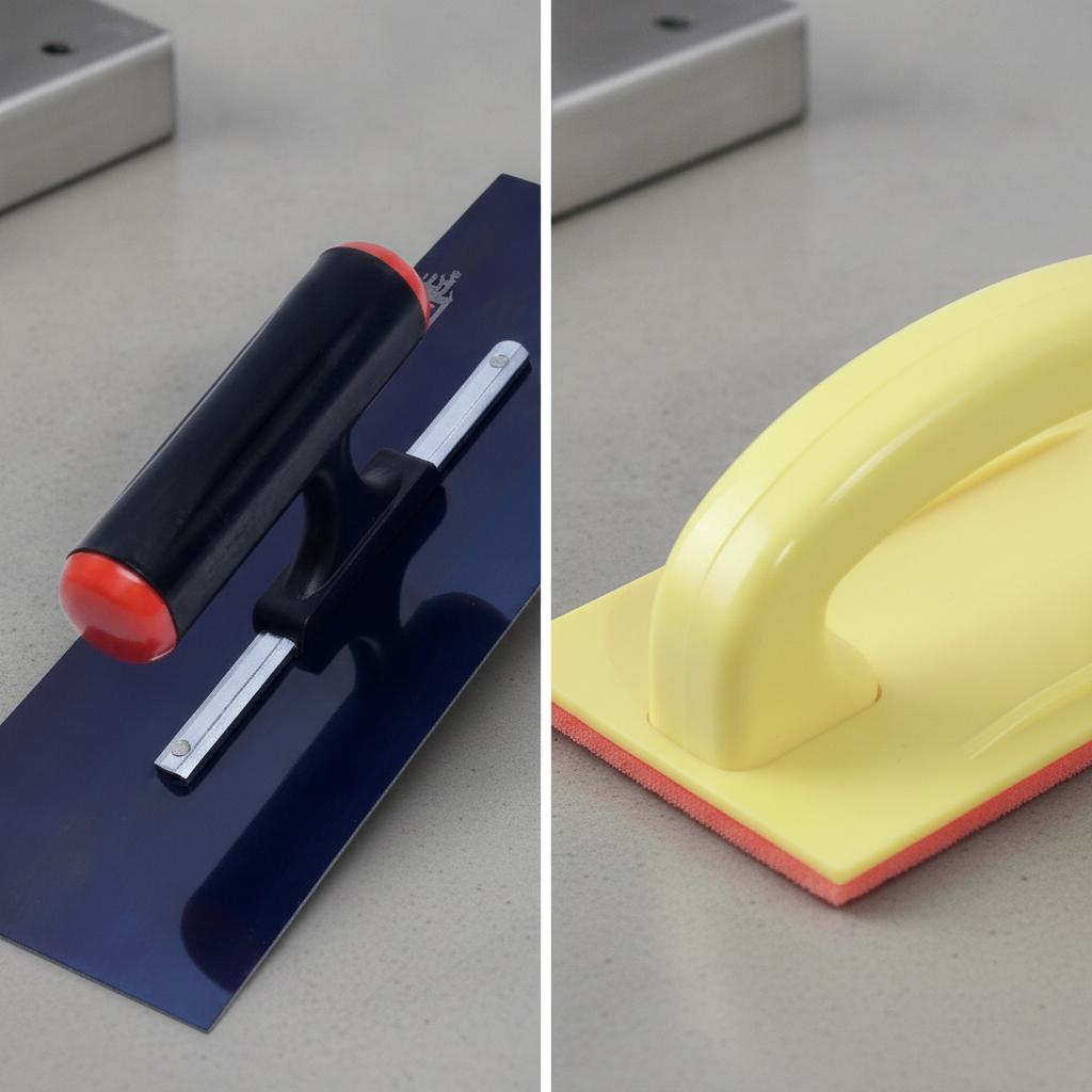 Putty Trowel Drywall Plastering Finishing Tools Corner Sanding Self Hand Holder Built Handle Sander