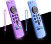 2-Pack Glowing Green + Glow Blue Remote Cover for Amazon Fire TV Stick 4K Select, 4K Plus, HD, 3rd Gen., 4K Remote Controls,   Lanyard, GITD!